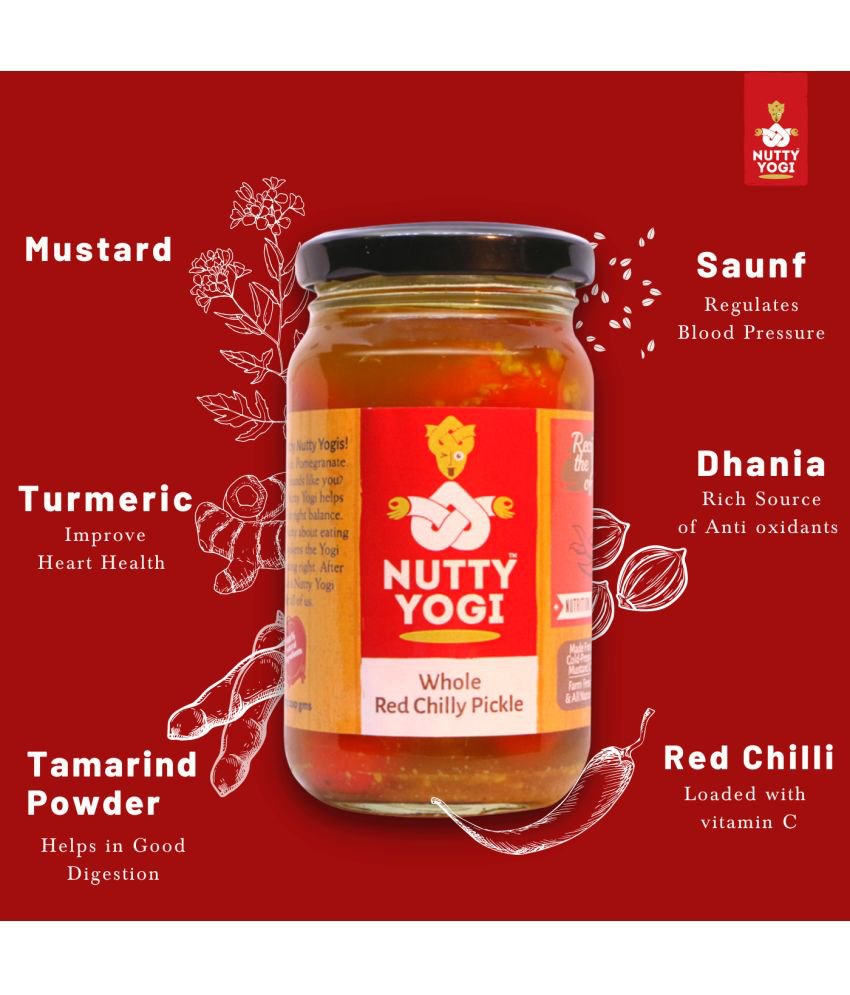    			Nutty Yogi Banarasi Whole red chilly Pickle 200 g