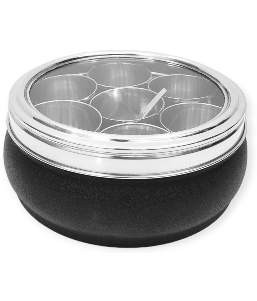     			Visaxmi Steel Spice jar Steel Black Spice Container ( Set of 1 )