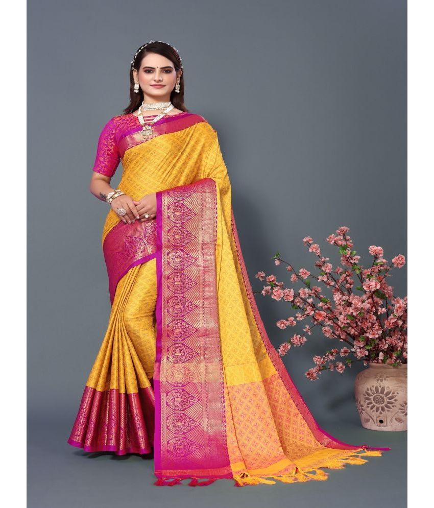     			Apnisha Georgette Embroidered Saree With Blouse Piece - Multicolour ( Pack of 1 )