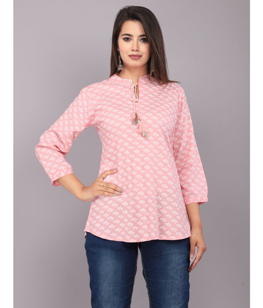     			HIGHLIGHT FASHION EXPORT - Pink Rayon Women's Regular Top ( Pack of 1 )