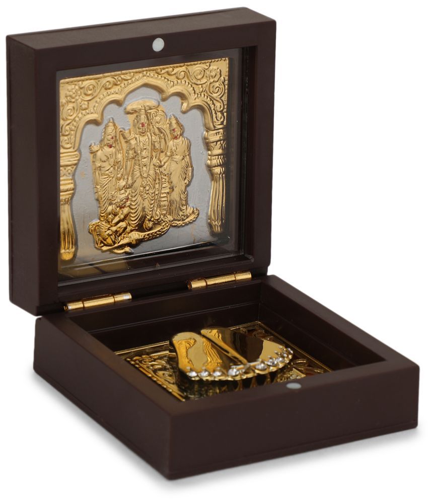     			HOMETALES- Gold Plated Ram Darbar Pocket temple,  8x8x4 cms (pack of 1)