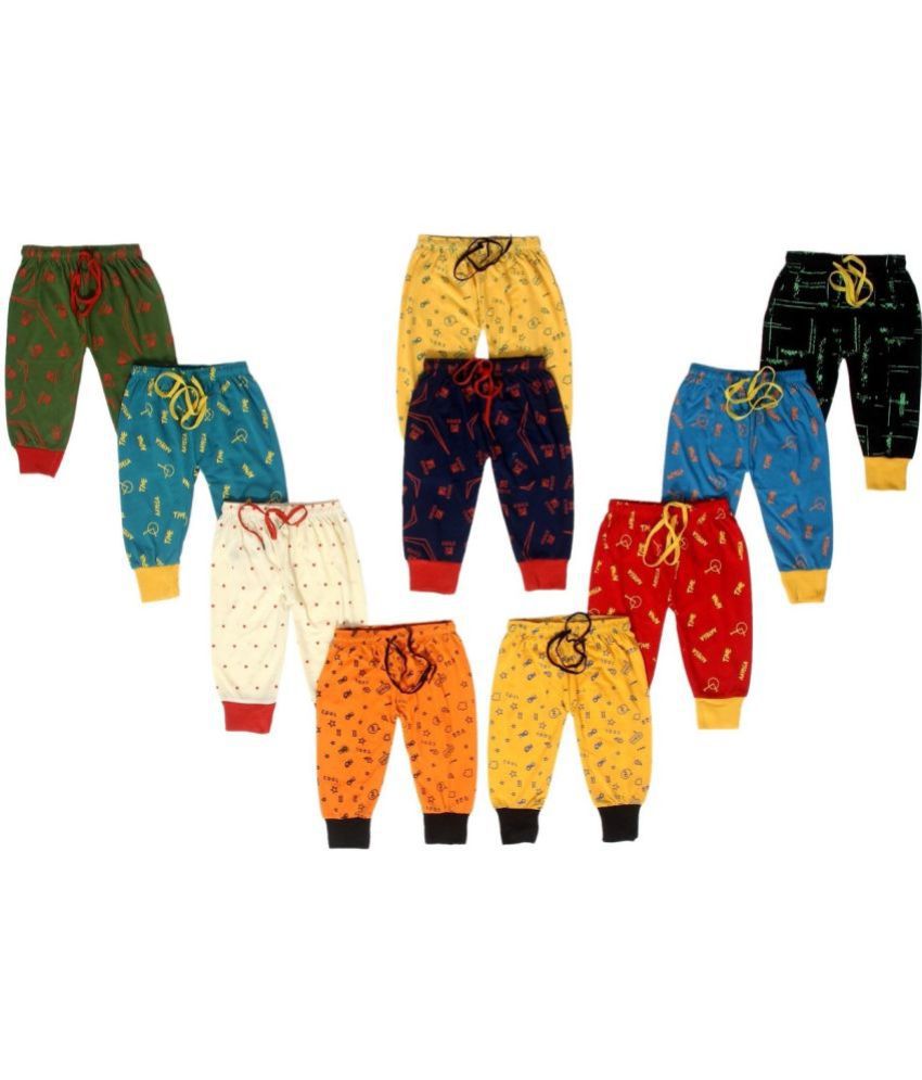     			DIAMOND EXPORTER - Multi Color Cotton Boys Trackpant ( Pack of 10 )