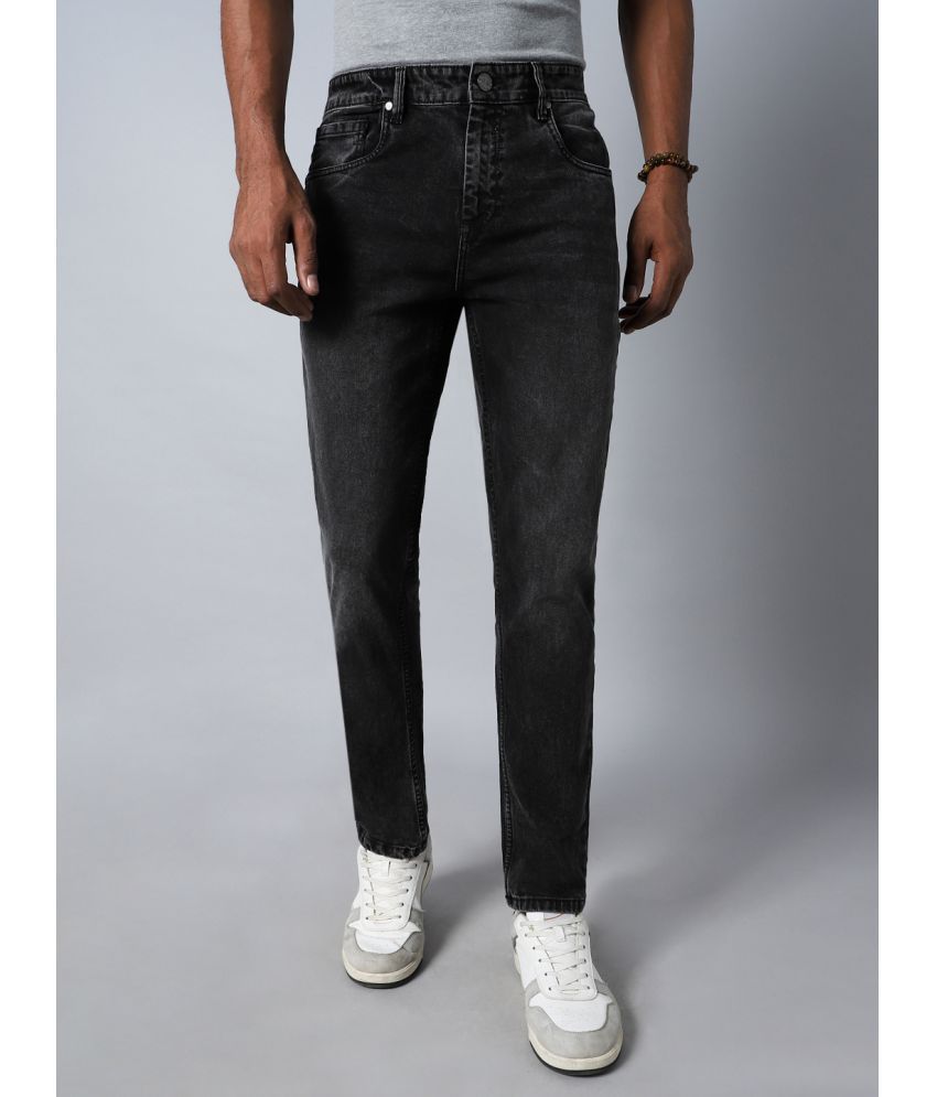     			High Star Regular Fit Faded Men's Jeans - Black ( Pack of 1 )