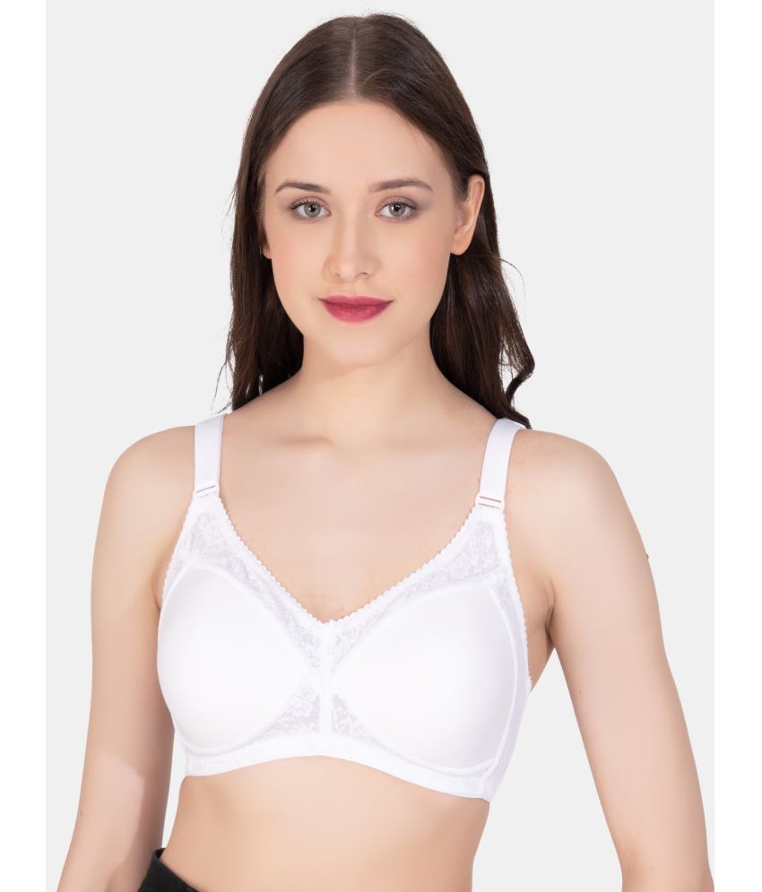     			LACYLUXE - White Net Lightly Padded Women's Everyday Bra ( Pack of 1 )