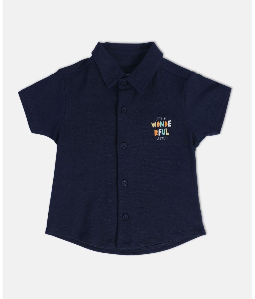     			MINI KLUB - Blue Baby Boy Shirt ( Pack of 1 )