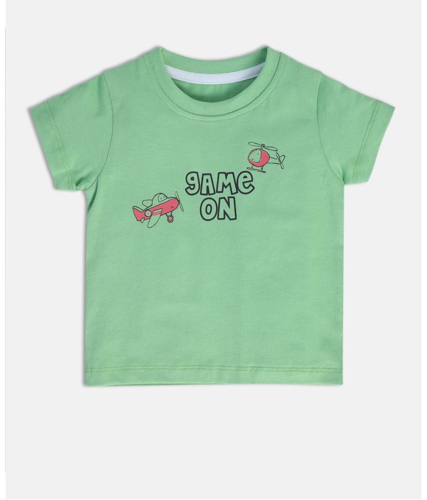     			MINI KLUB - Green Baby Boy T-Shirt ( Pack of 1 )