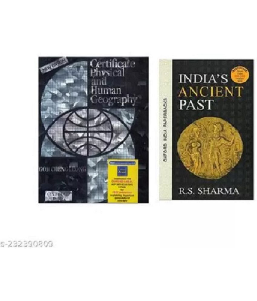     			Certificate Physical And Human Geography  by G C Leong + India's Ancient Past By R.S Sharma