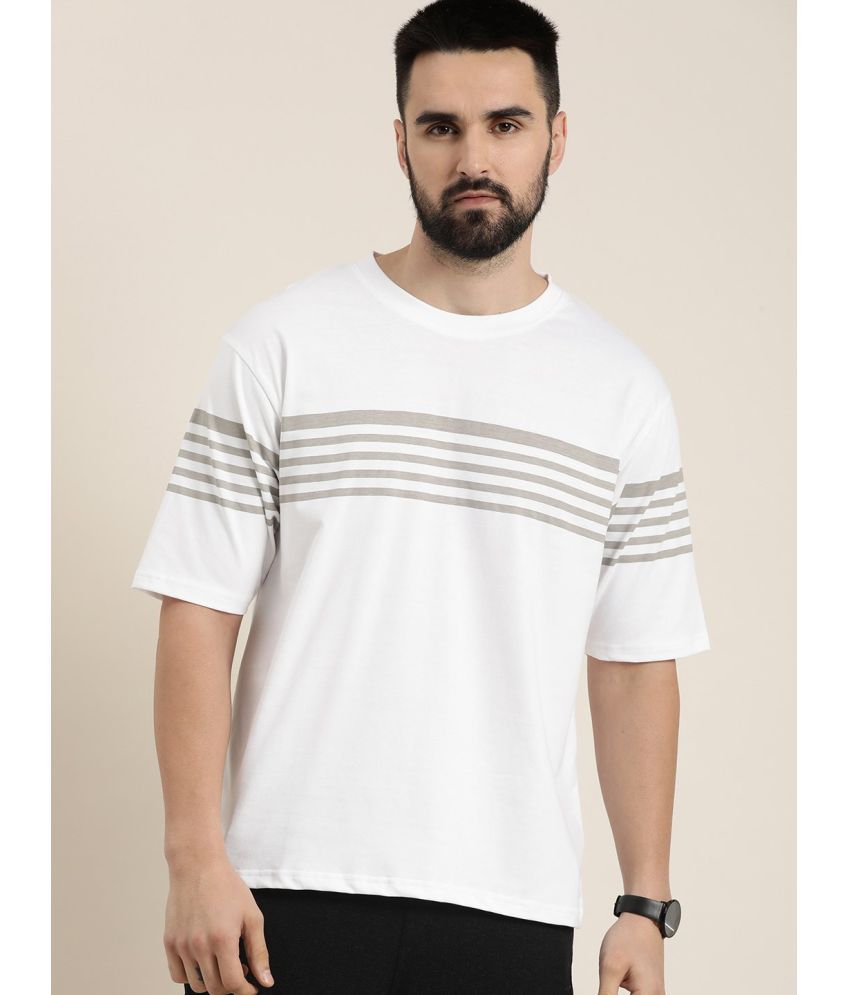     			Dillinger - White Cotton Oversized Fit Men's T-Shirt ( Pack of 1 )