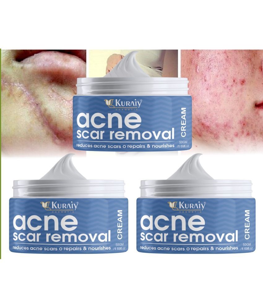     			KURAIY Scar Removal Cream Gel Remove Acne Spots Treatment Pack of 3