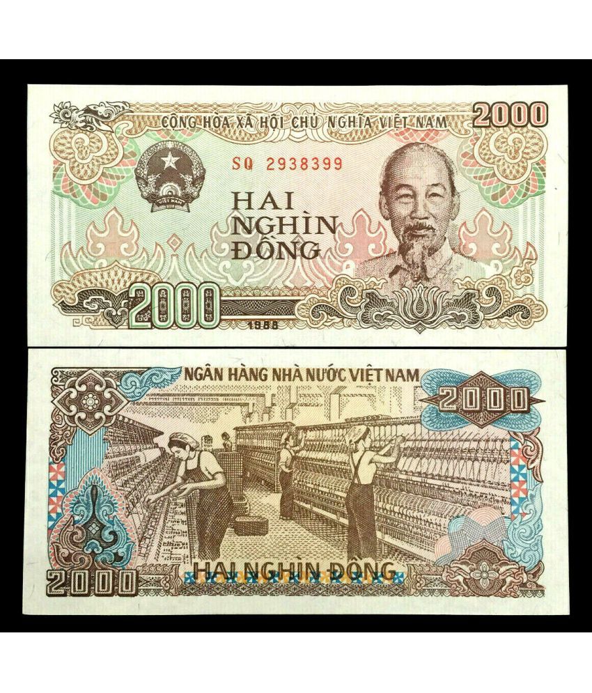     			Vietnam 2000 Dong Top Grade Gem UNC