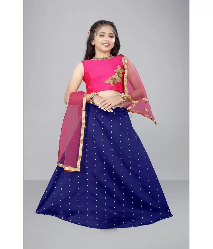 Mirrow Trade Girl's Traditional Style Lehenga Choli with Duppatta - Buy  Mirrow Trade Girl's Traditional Style Lehenga Choli with Duppatta Online at  Low Price - Snapdeal