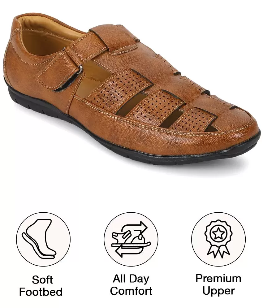 Buy online Brown Slip On Sandals from Sandals and Floaters for Men by  Appelon for ₹739 at 51% off | 2024 Limeroad.com