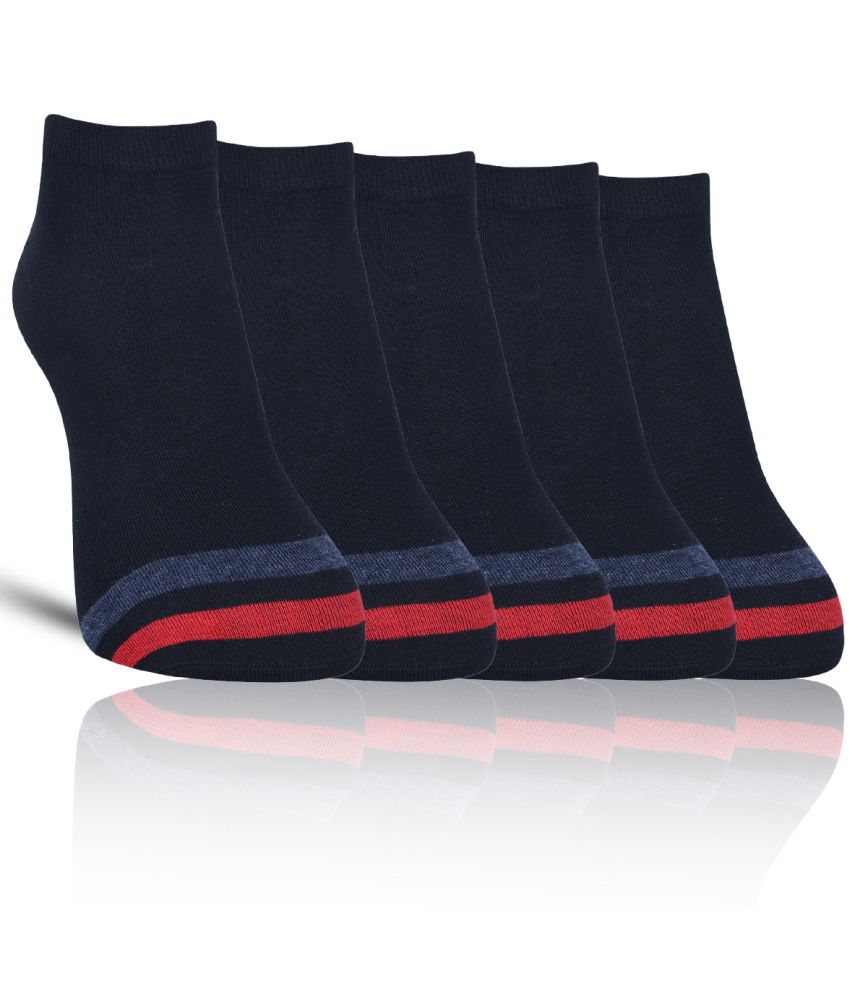     			Dollar - Cotton Men's Self Design Black Full Length Socks ( Pack of 5 )