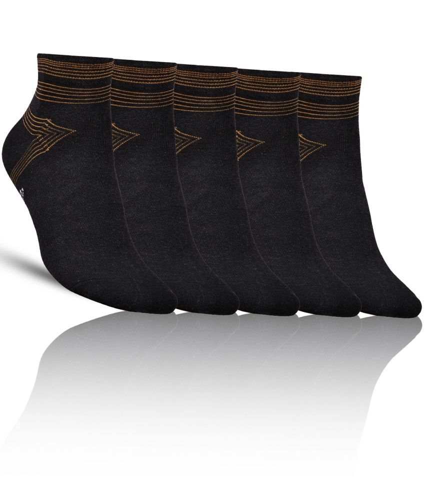     			Dollar - Cotton Men's Solid Multicolor Ankle Length Socks ( Pack of 5 )