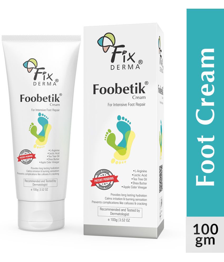     			Fixderma Foobetik Cream, Foot Cream for Dry & Cracked Feet, Moisturizes & Repair Feet, 100g