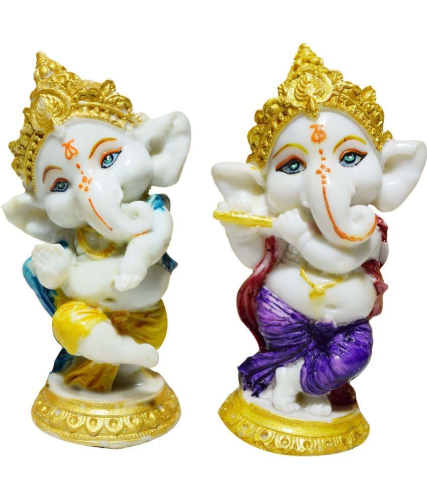     			GW Creations - Lord Ganesha Idols For Car Dashboard ( Pack of 2 )