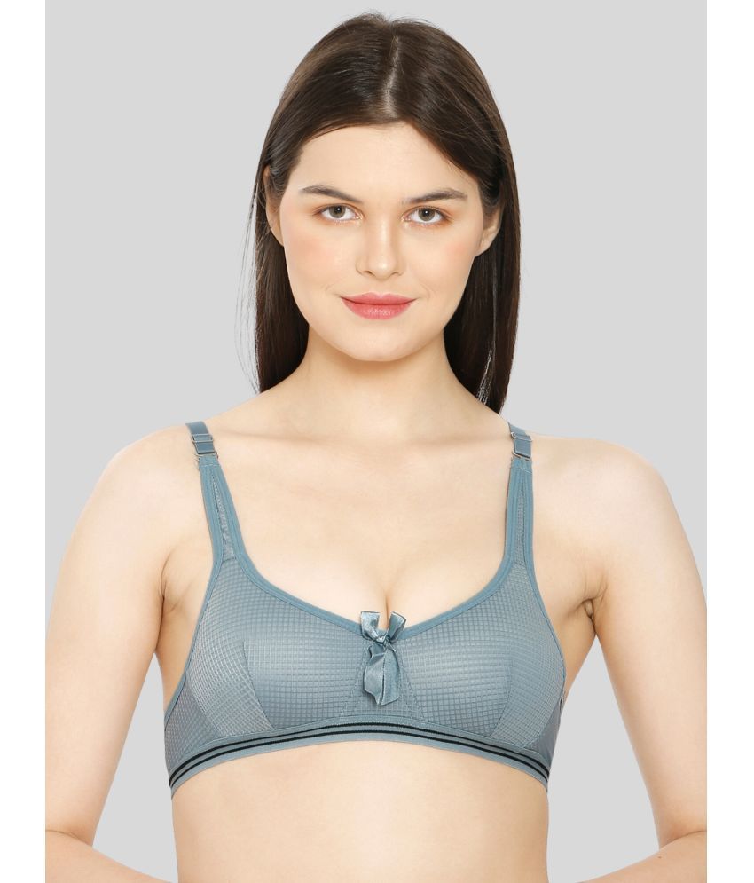     			ILRASO Cotton Blend Lightly Padded Women's Plunge Bra ( Blue )