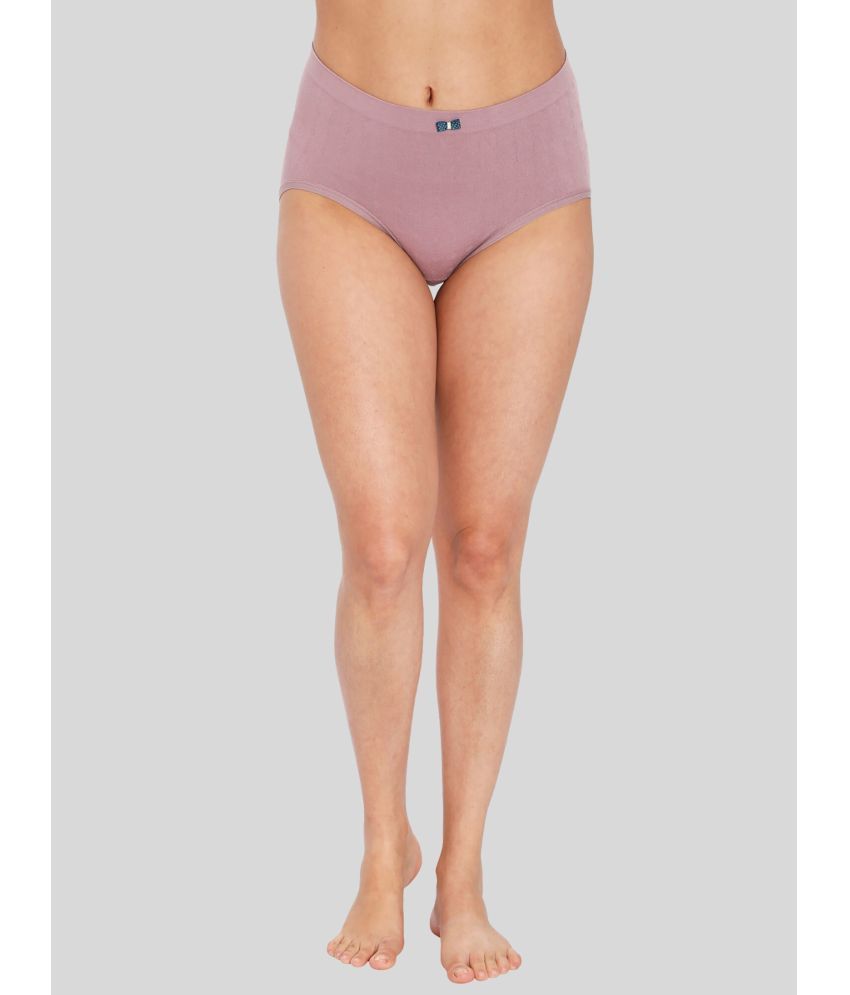     			ILRASO Pack of 1 Cotton Lycra Solid Women's Hipster ( Mauve )