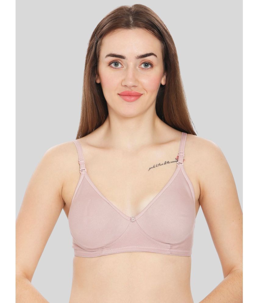     			ILRASO Cotton Non Padded Women's T-Shirt Bra ( Purple )