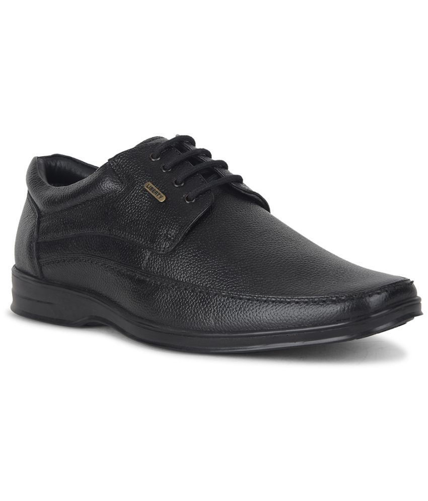     			Liberty - Black Men's Derby Formal Shoes