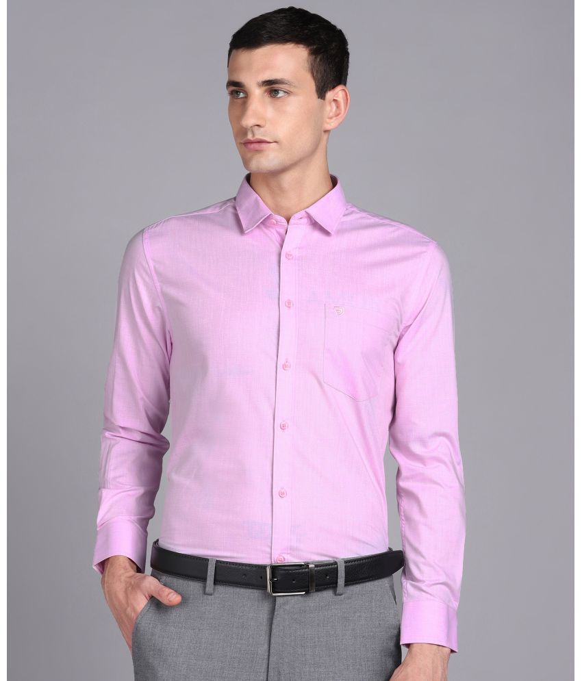     			SAM & JACK Cotton Blend Regular Fit Full Sleeves Men's Formal Shirt - Pink ( Pack of 1 )