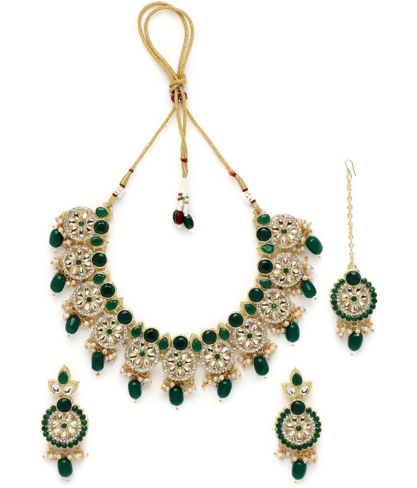     			Sukkhi Green Alloy Necklace Set ( Pack of 1 )