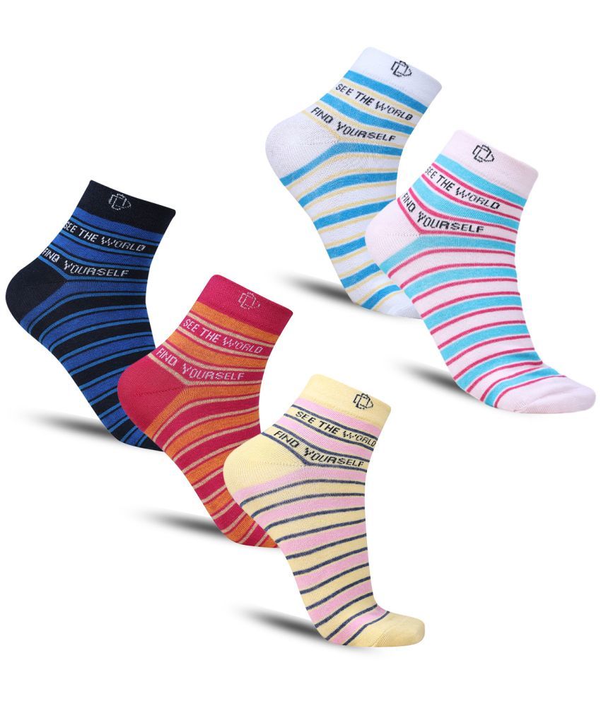     			Dollar - Multicolor Cotton Blend Women's Combo ( Pack of 5 )