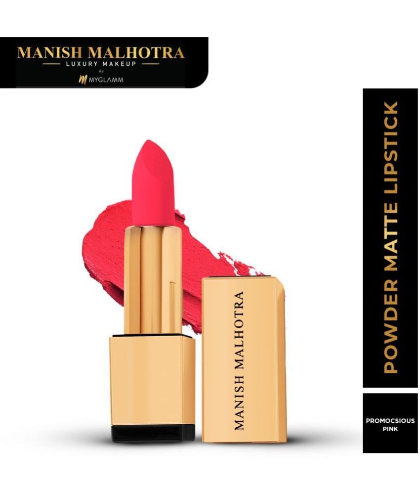     			MyGlamm Manish Malhotra Beauty Powder Matte Lipstick-Promiscuous Pink-4gm