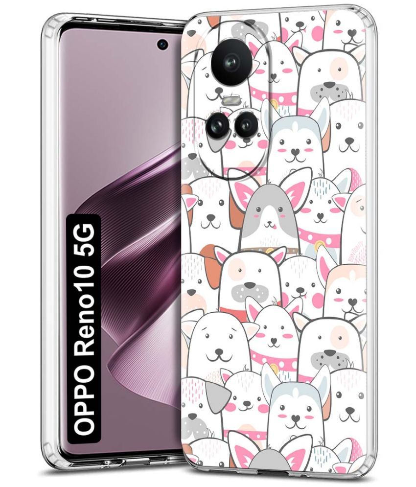     			NBOX - Multicolor Printed Back Cover Silicon Compatible For Oppo Reno 10 5G ( Pack of 1 )