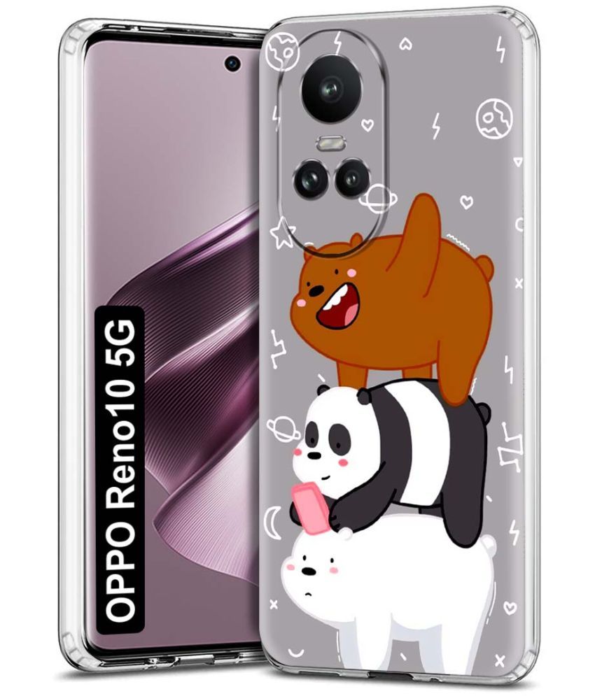     			NBOX - Multicolor Printed Back Cover Silicon Compatible For Oppo Reno 10 5G ( Pack of 1 )