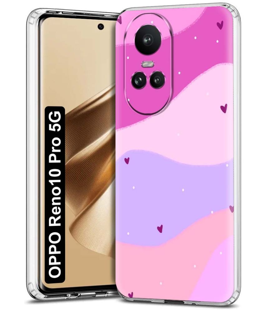     			NBOX - Multicolor Printed Back Cover Silicon Compatible For Oppo Reno 10 Pro ( Pack of 1 )