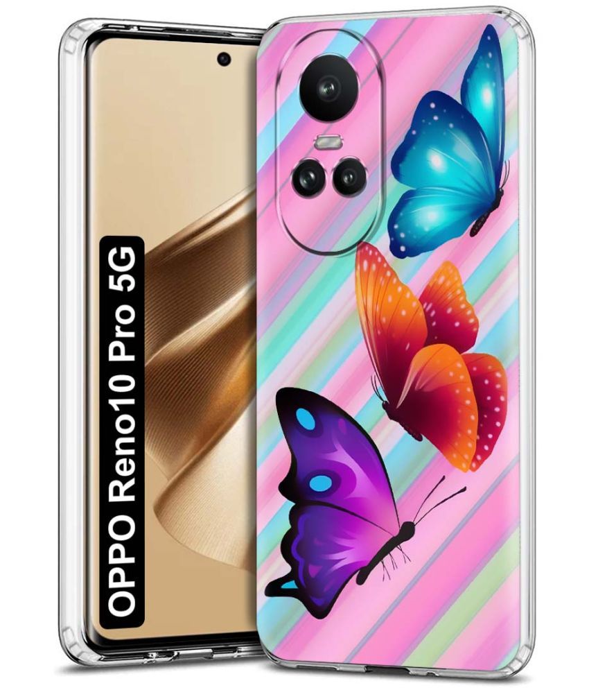     			NBOX - Multicolor Printed Back Cover Silicon Compatible For Oppo Reno 10 Pro ( Pack of 1 )