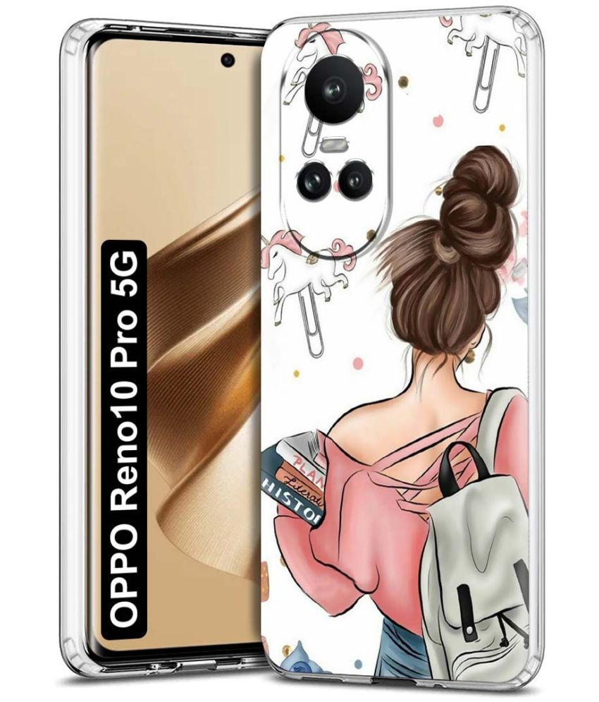     			NBOX - Multicolor Printed Back Cover Silicon Compatible For Oppo Reno 10 Pro ( Pack of 1 )