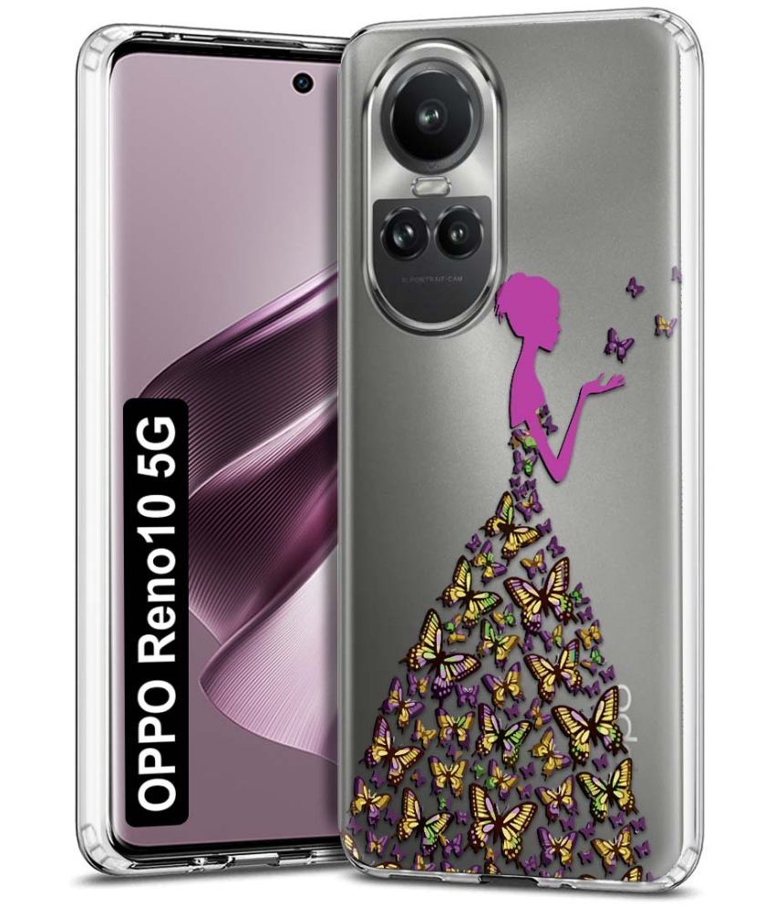     			NBOX - Multicolor Printed Back Cover Silicon Compatible For Oppo Reno 10 5G ( Pack of 1 )