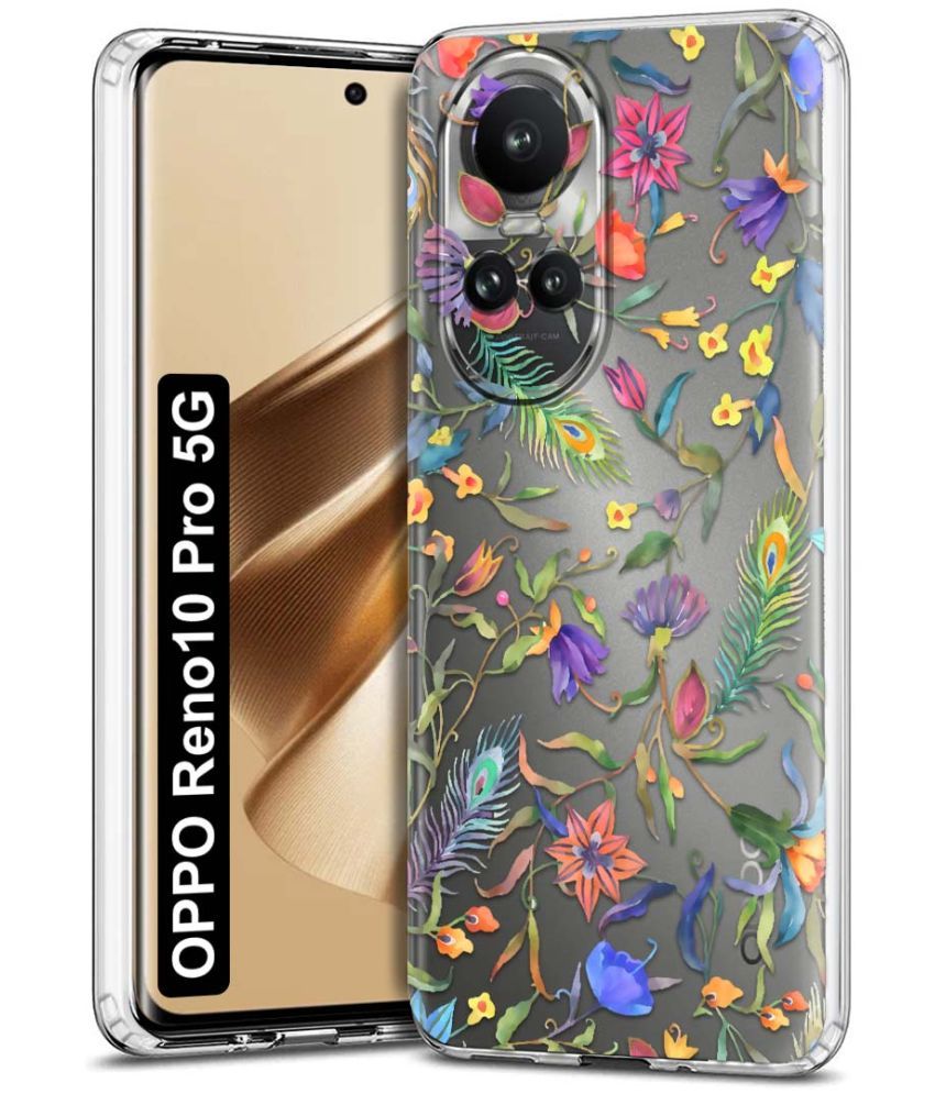     			NBOX - Multicolor Printed Back Cover Silicon Compatible For Oppo Reno 10 Pro ( Pack of 1 )