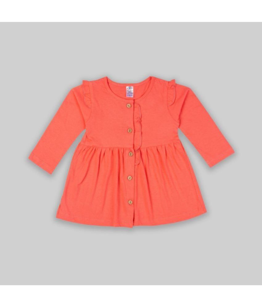     			Zero - Orange Viscose Baby Girl Dress ( Pack of 1 )