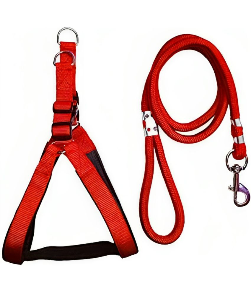     			super chain - Red Combo (Collar Belt and Leash) ( Small )