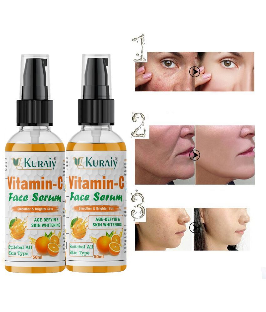     			KURAIY Vitamin C Face Serum For Radiant Glow For All Skin Type 50ml ( Pack of 2 )