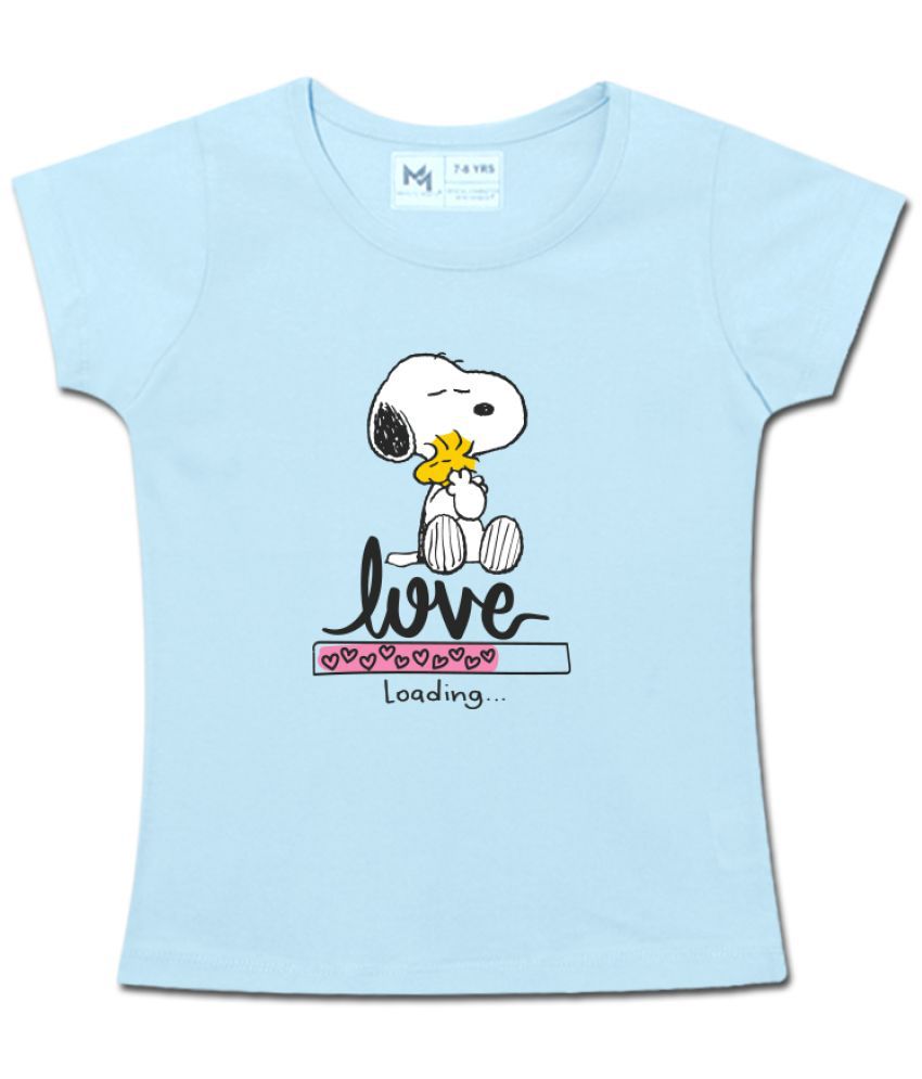     			MINUTE MIRTH - Blue Cotton Girls T-Shirt ( Pack of 1 )