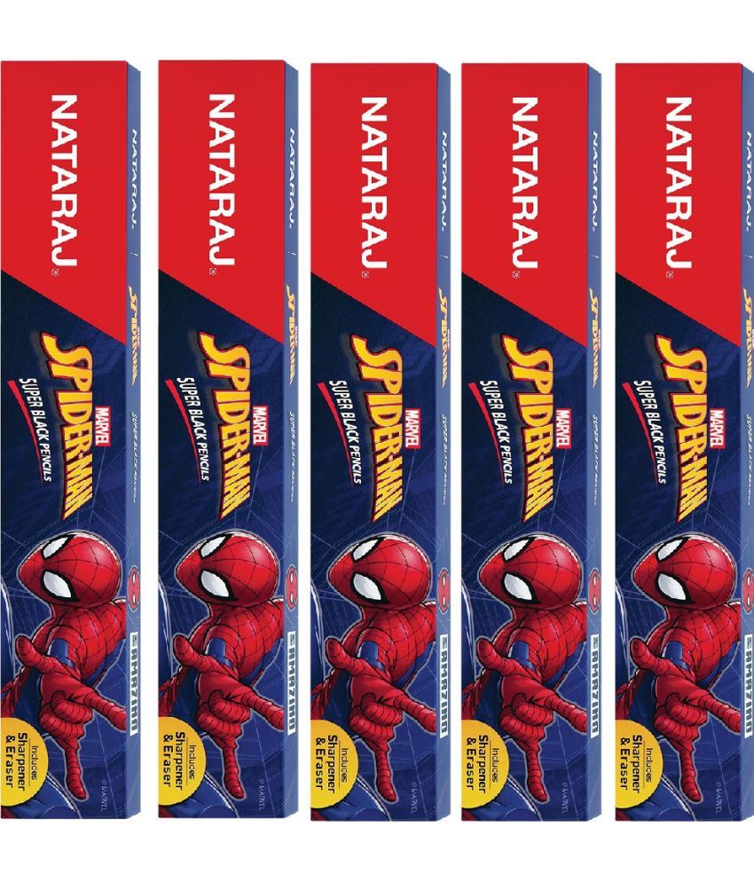     			NATARAJ Nat Spidermen pencil (Set of 5) 50 Pencils