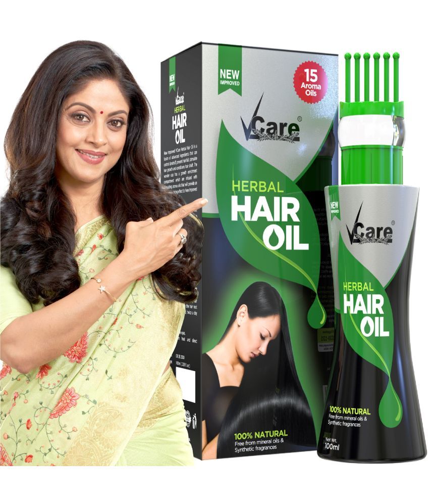     			Vcare New Improved Herbal Hair Oil with Wonder Cap, 100 ml (Pack of 1)