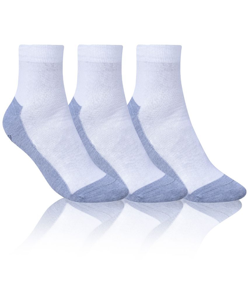     			Dollar - Cotton Men's Printed Light Grey Ankle Length Socks ( Pack of 3 )