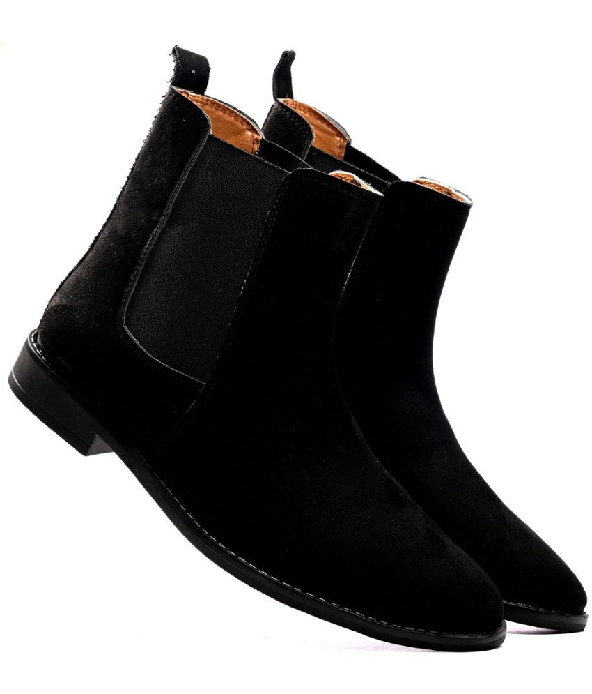     			ITALIAN ELEGANZA - Black Men's Chelsea Boots