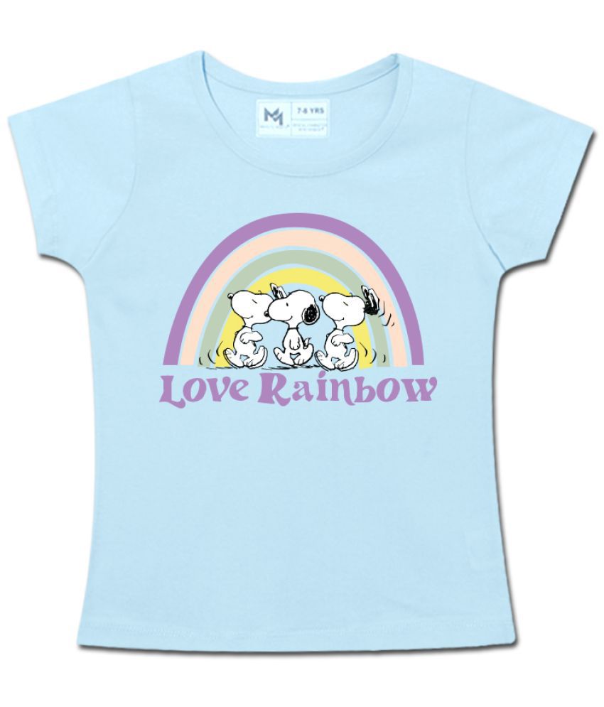     			MINUTE MIRTH - Blue Cotton Girls Top ( Pack of 1 )