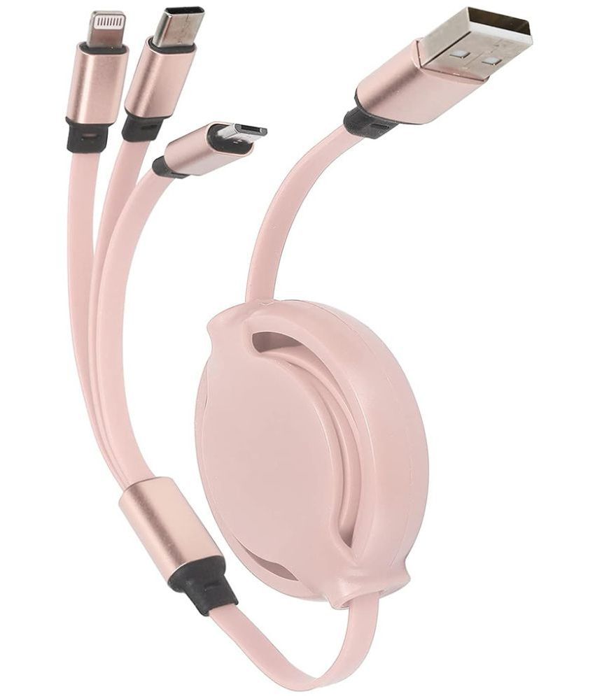     			Tecsox - Pink 3A Multi Pin Cable 1.2 Meter