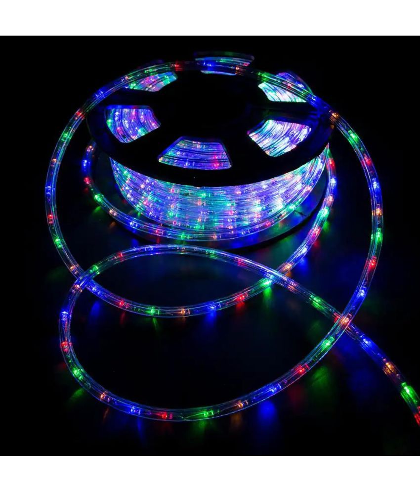     			DAJUBHAI 15M/72 LED Rope Light For Decoration- Waterproof Decorative Lights,Cove Light for Ceiling | LED Pipe Light for Home Decor | Led Strip Lights for Diwali Decoration,Birthday,Christmas (MULTICOLOUR)
