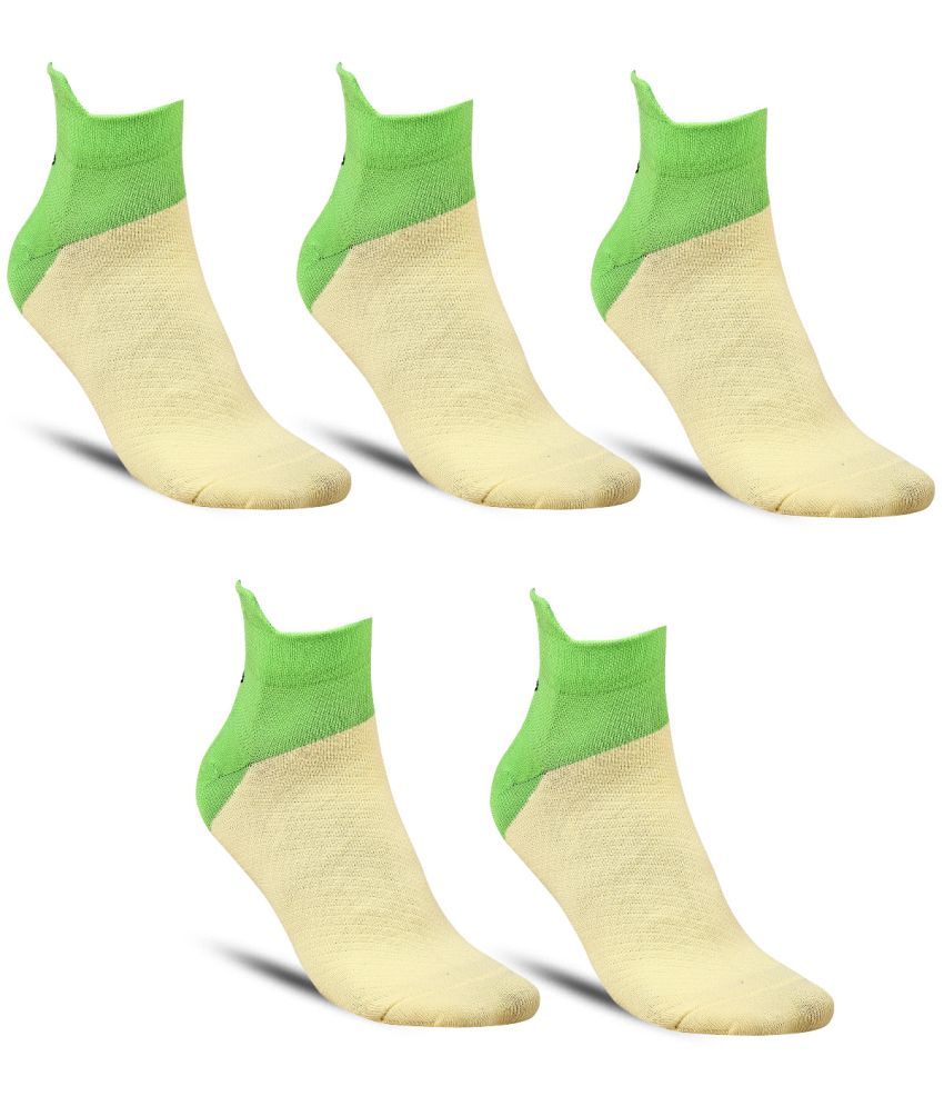     			Dollar - Nylon Men's Printed Beige Ankle Length Socks ( Pack of 5 )