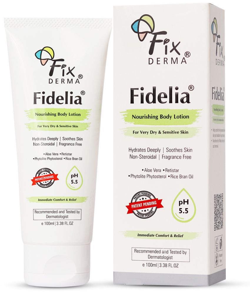     			Fixderma Fidelia Nourishing Body Lotion For Dry Skin, Moisturizer for Face & Body, 100 ml