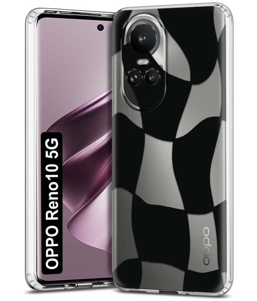     			NBOX - Multicolor Printed Back Cover Silicon Compatible For Oppo Reno 10 5G ( Pack of 1 )