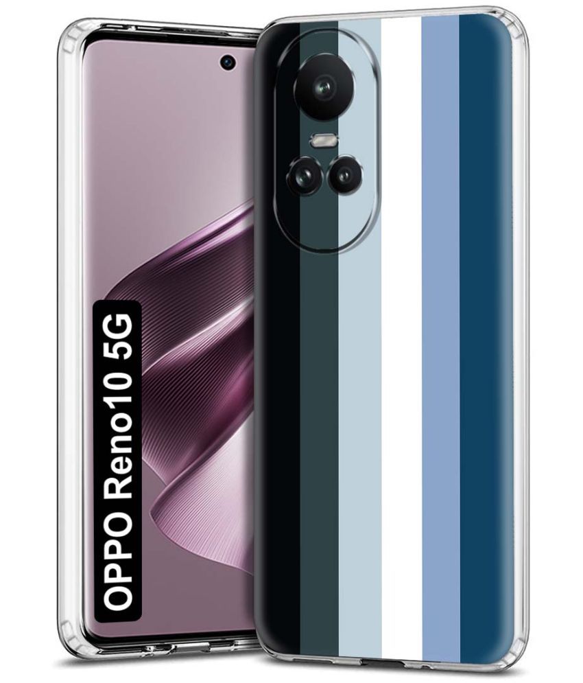     			NBOX - Multicolor Printed Back Cover Silicon Compatible For Oppo Reno 10 5G ( Pack of 1 )